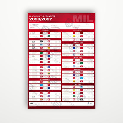 Serie A Fixture Wallchart 2026/27