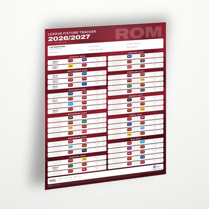 Serie A Fixture Wallchart 2026/27