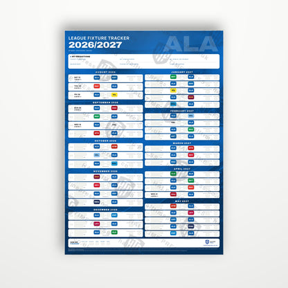La Liga Fixture Wallchart 2026/27