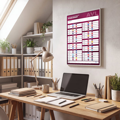 Premier League Fixture Wallchart 2026/27