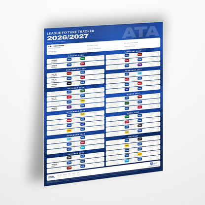 Serie A Fixture Wallchart 2026/27