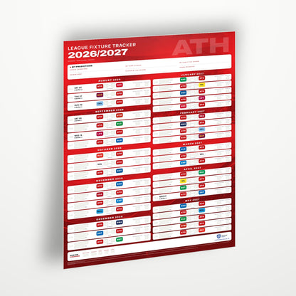 La Liga Fixture Wallchart 2026/27