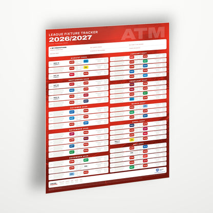 La Liga Fixture Wallchart 2026/27