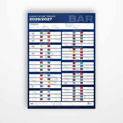 La Liga Fixture Wallchart 2026/27