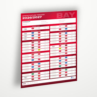 Bundesliga Fixture Wallchart 2026/27