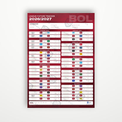 Serie A Fixture Wallchart 2026/27