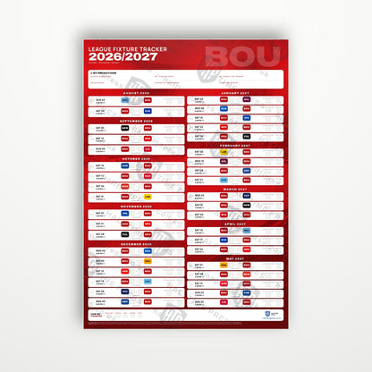 Premier League Fixture Wallchart 2026/27