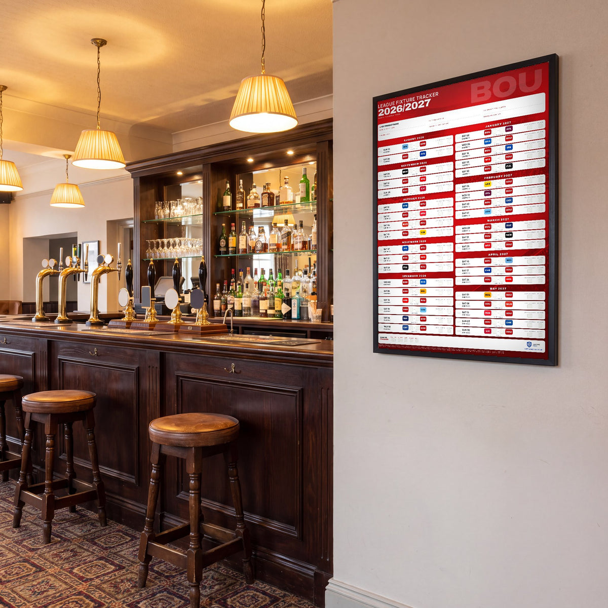 Premier League Fixture Wallchart 2026/27