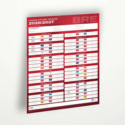 Ligue 1 Fixture Wallchart 2026/27