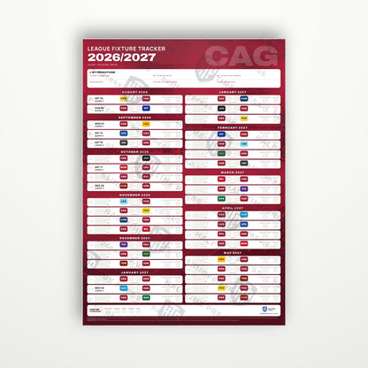 Serie A Fixture Wallchart 2026/27