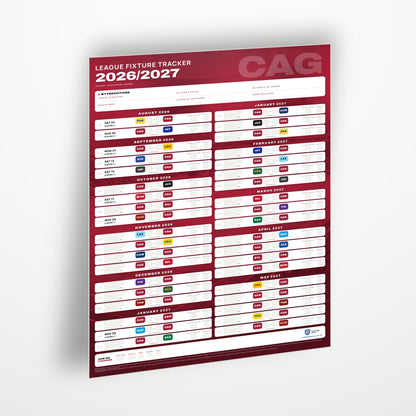Serie A Fixture Wallchart 2026/27