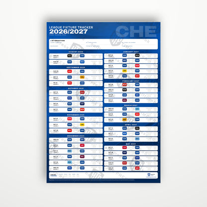 Premier League Fixture Wallchart 2026/27