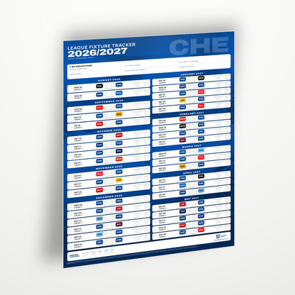 Premier League Fixture Wallchart 2026/27