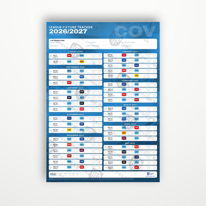 Premier League Fixture Wallchart 2026/27