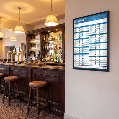 Premier League Fixture Wallchart 2026/27