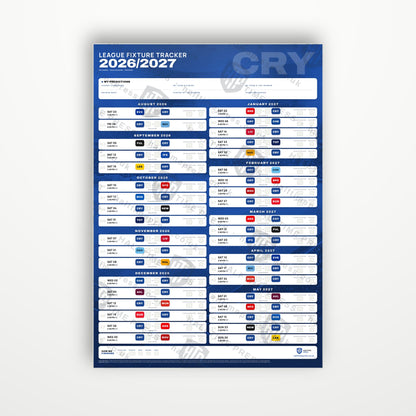 Premier League Fixture Wallchart 2026/27