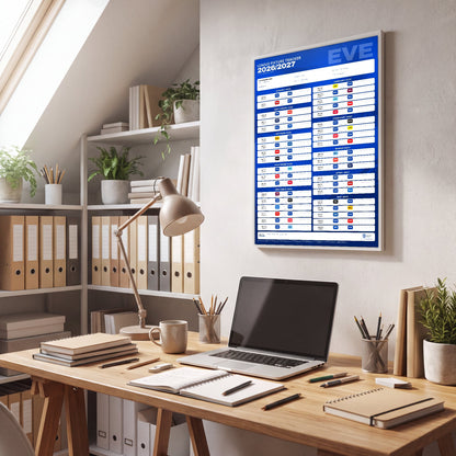 Premier League Fixture Wallchart 2026/27