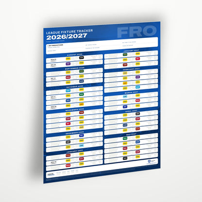 Serie A Fixture Wallchart 2026/27