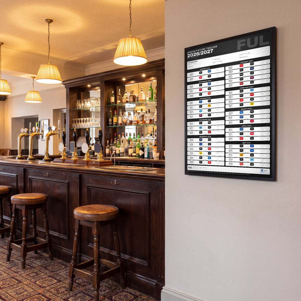 Premier League Fixture Wallchart 2026/27