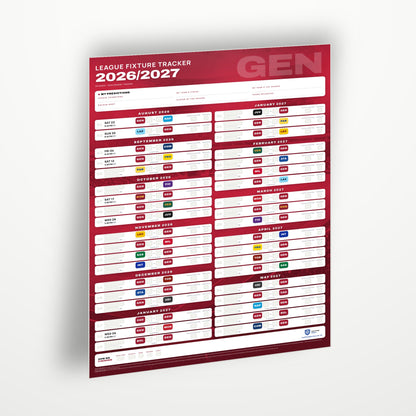 Serie A Fixture Wallchart 2026/27