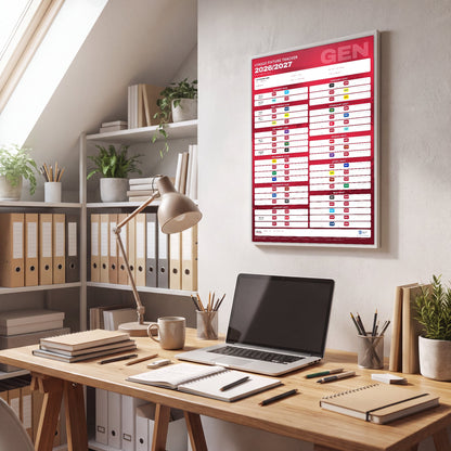 Serie A Fixture Wallchart 2026/27