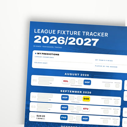 Bundesliga Fixture Wallchart 2026/27