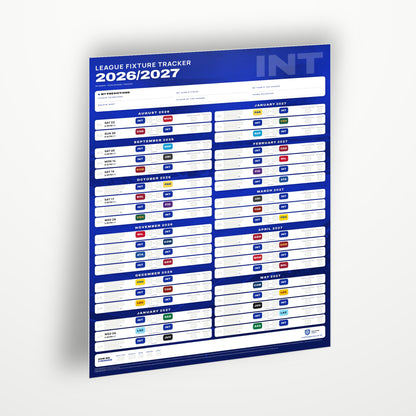 Serie A Fixture Wallchart 2026/27