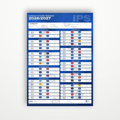 Premier League Fixture Wallchart 2026/27