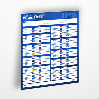 Premier League Fixture Wallchart 2026/27