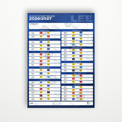 Premier League Fixture Wallchart 2026/27