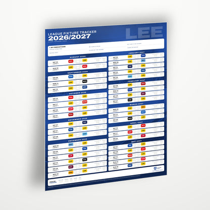 Premier League Fixture Wallchart 2026/27