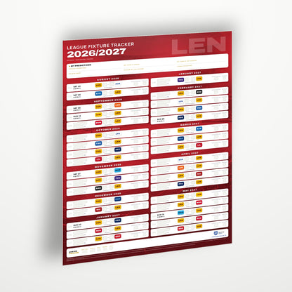Ligue 1 Fixture Wallchart 2026/27