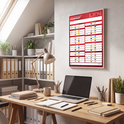 Ligue 1 Fixture Wallchart 2026/27