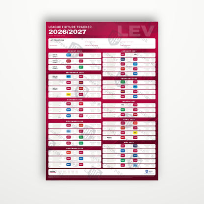 La Liga Fixture Wallchart 2026/27