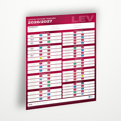 La Liga Fixture Wallchart 2026/27