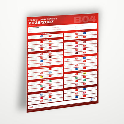 Bundesliga Fixture Wallchart 2026/27