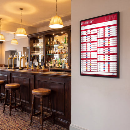 Premier League Fixture Wallchart 2026/27