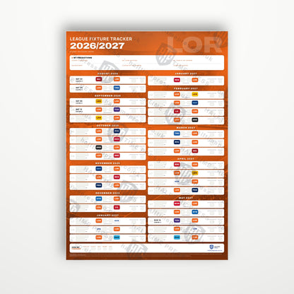 Ligue 1 Fixture Wallchart 2026/27