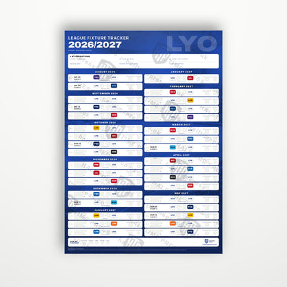 Ligue 1 Fixture Wallchart 2026/27