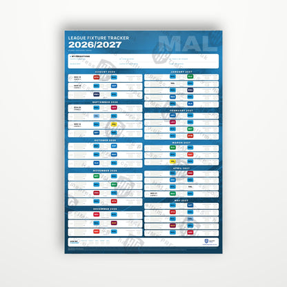 La Liga Fixture Wallchart 2026/27