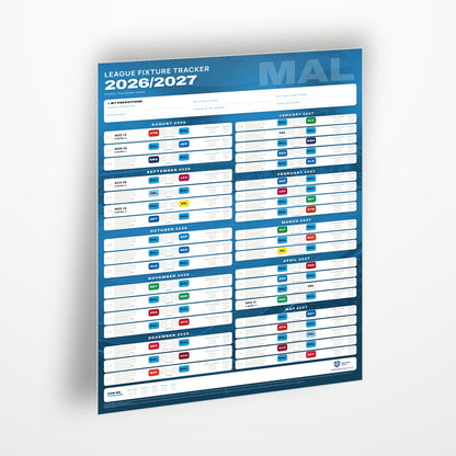 La Liga Fixture Wallchart 2026/27