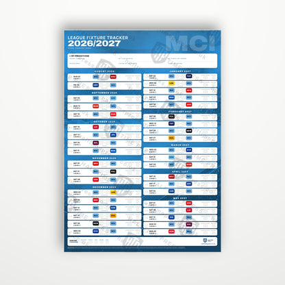 Premier League Fixture Wallchart 2026/27