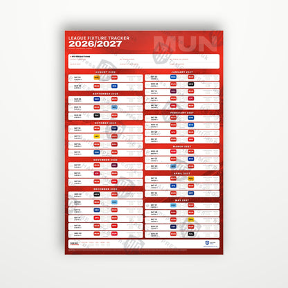Premier League Fixture Wallchart 2026/27