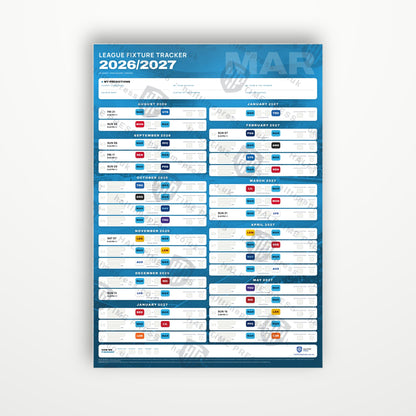 Ligue 1 Fixture Wallchart 2026/27
