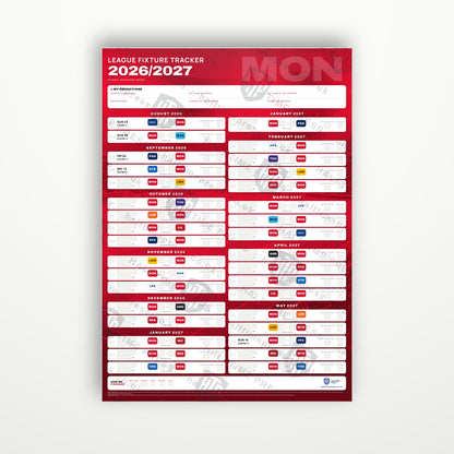 Ligue 1 Fixture Wallchart 2026/27