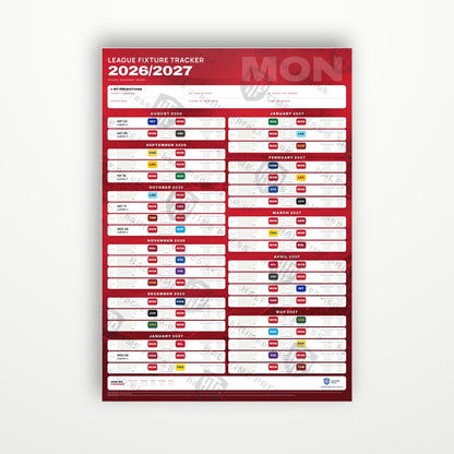 Serie A Fixture Wallchart 2026/27