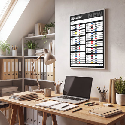 Premier League Fixture Wallchart 2026/27