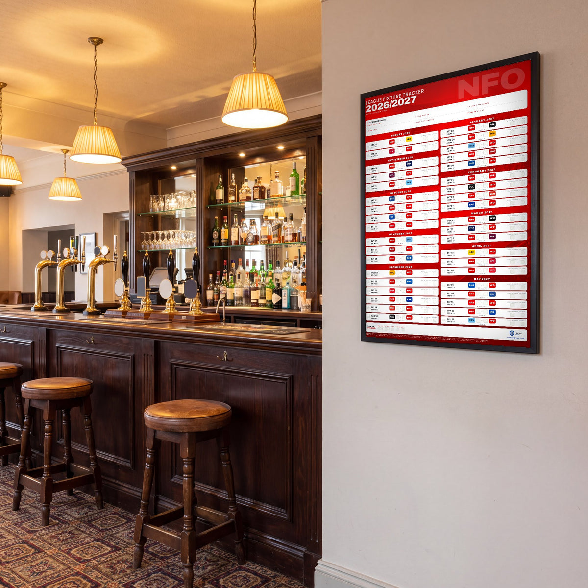 Premier League Fixture Wallchart 2026/27