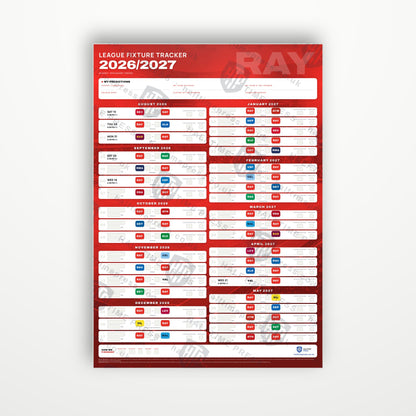 La Liga Fixture Wallchart 2026/27