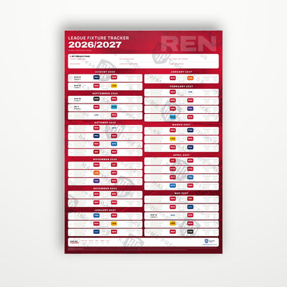 Ligue 1 Fixture Wallchart 2026/27